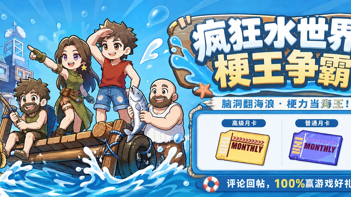 【有奖互动】老大！你是懂水世界梗的！评论晒梗赢月卡！
